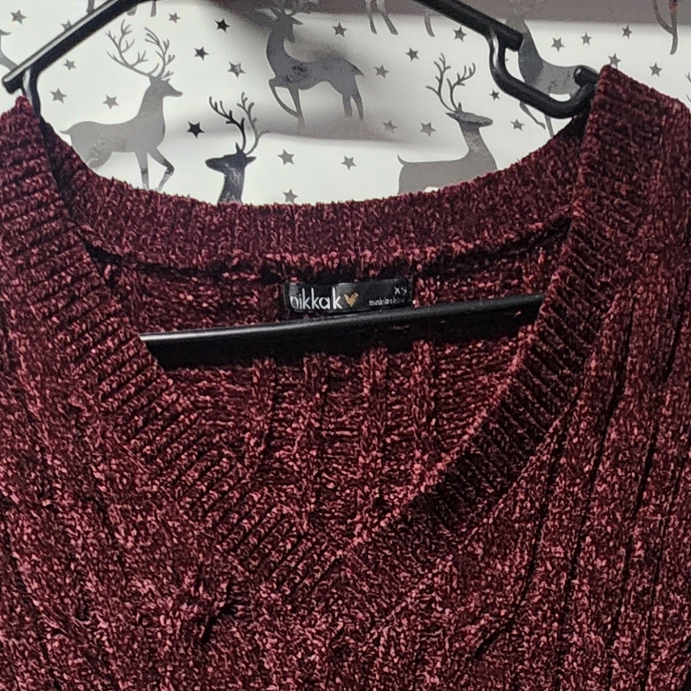 Burgundy NIKKAK Sweater